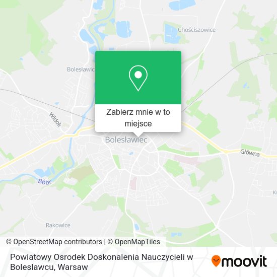 Mapa Powiatowy Osrodek Doskonalenia Nauczycieli w Boleslawcu