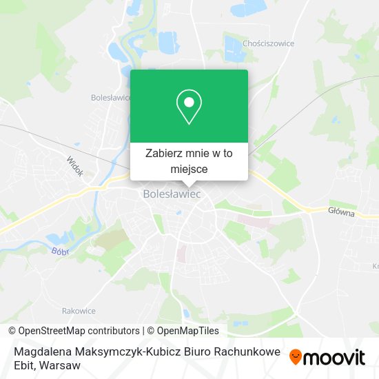 Mapa Magdalena Maksymczyk-Kubicz Biuro Rachunkowe Ebit