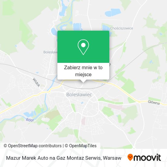 Mapa Mazur Marek Auto na Gaz Montaz Serwis