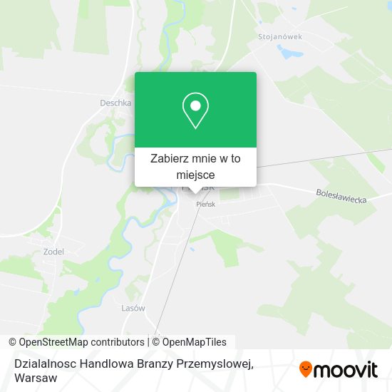 Mapa Dzialalnosc Handlowa Branzy Przemyslowej