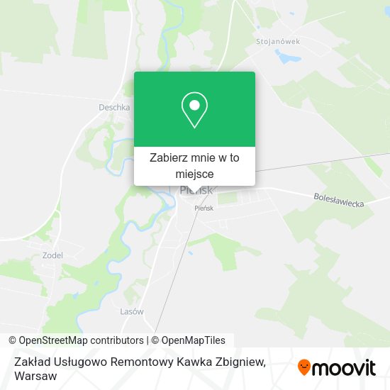 Mapa Zakład Usługowo Remontowy Kawka Zbigniew