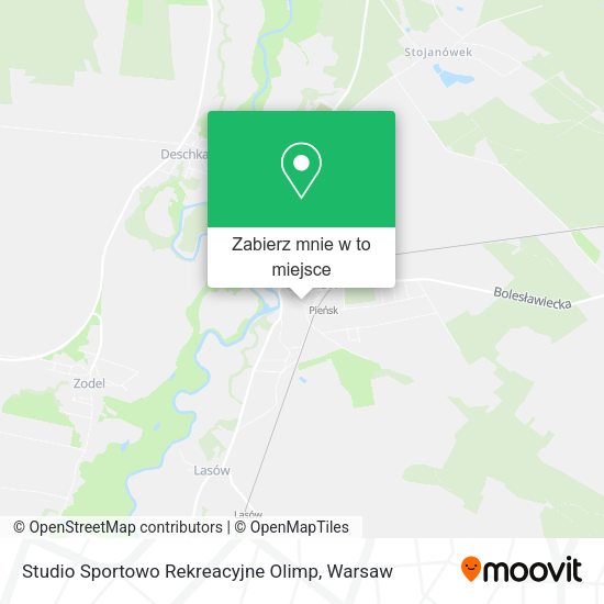 Mapa Studio Sportowo Rekreacyjne Olimp