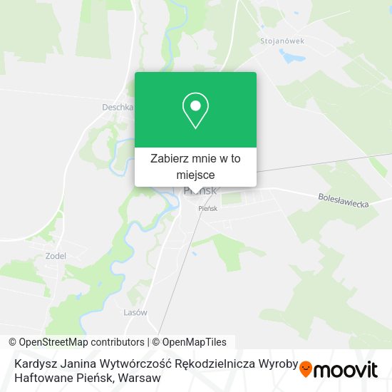 Mapa Kardysz Janina Wytwórczość Rękodzielnicza Wyroby Haftowane Pieńsk