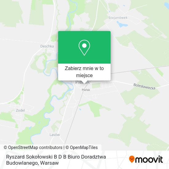 Mapa Ryszard Sokołowski B D B Biuro Doradztwa Budowlanego