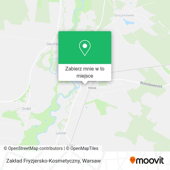 Mapa Zakład Fryzjersko-Kosmetyczny