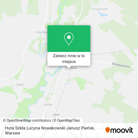 Mapa Huta Szkła Lucyna Nowakowski Janusz Pieńsk