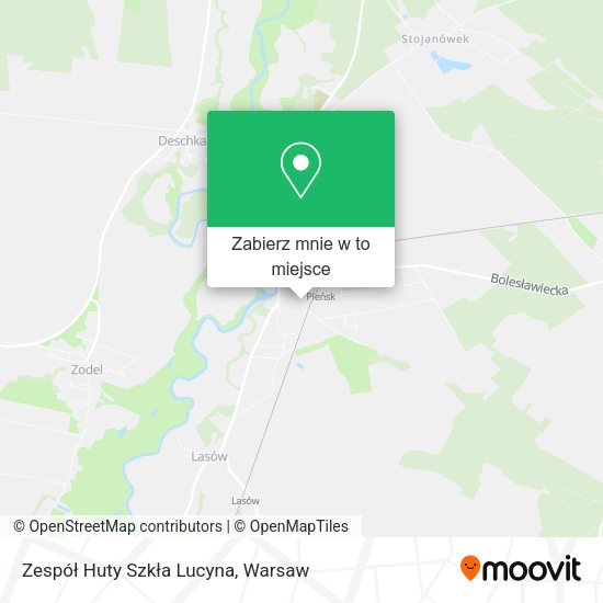 Mapa Zespół Huty Szkła Lucyna