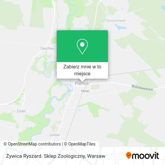 Mapa Żywica Ryszard. Sklep Zoologiczny