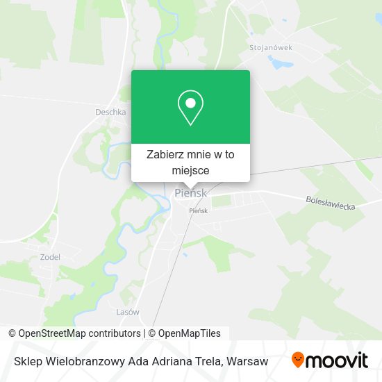 Mapa Sklep Wielobranzowy Ada Adriana Trela