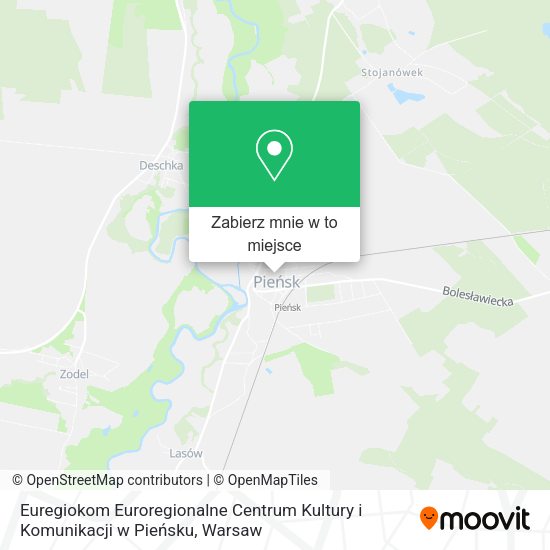 Mapa Euregiokom Euroregionalne Centrum Kultury i Komunikacji w Pieńsku