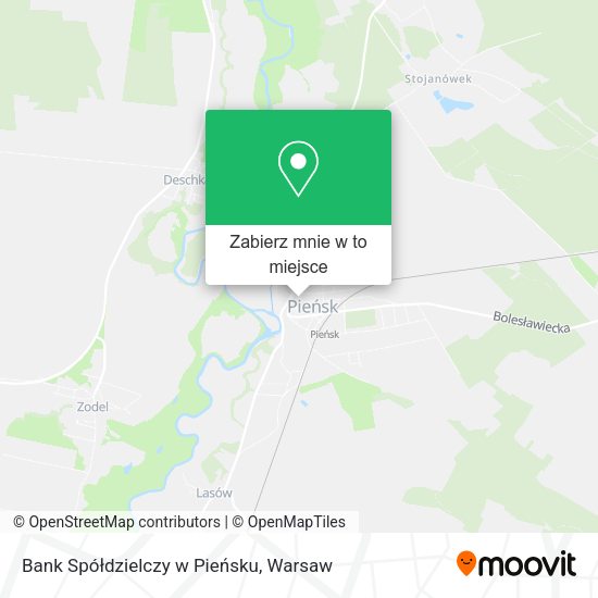 Mapa Bank Spółdzielczy w Pieńsku