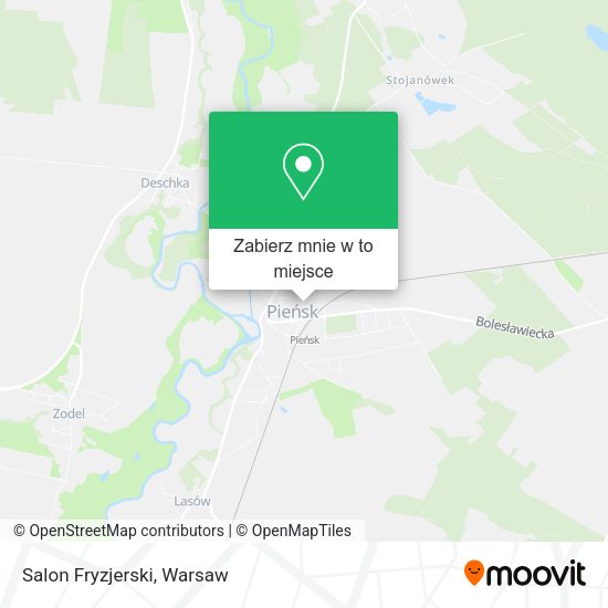 Mapa Salon Fryzjerski