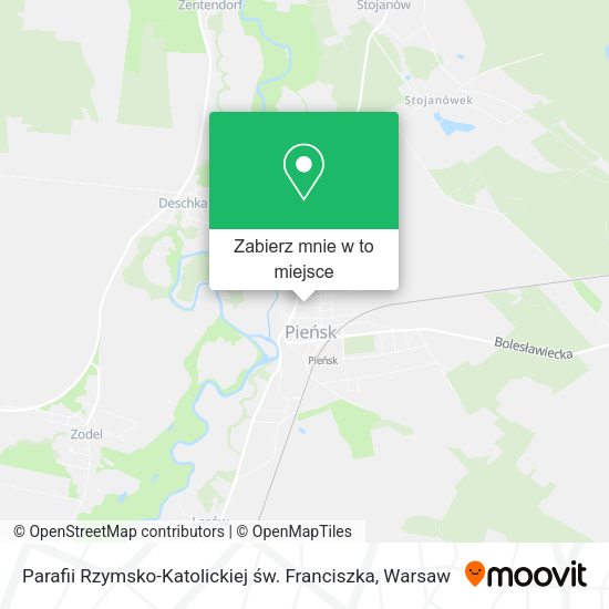 Mapa Parafii Rzymsko-Katolickiej św. Franciszka