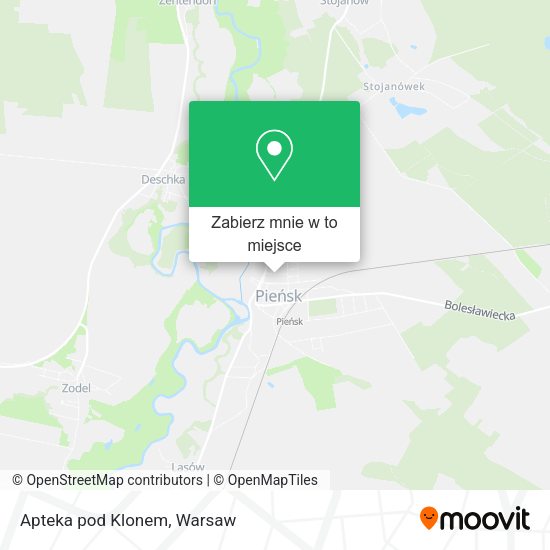 Mapa Apteka pod Klonem