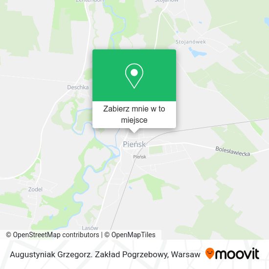 Mapa Augustyniak Grzegorz. Zakład Pogrzebowy