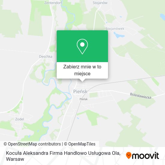 Mapa Kocuła Aleksandra Firma Handlowo Usługowa Ola