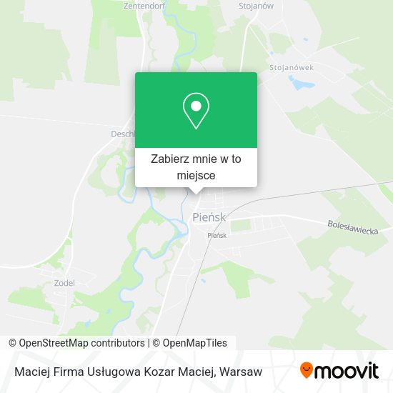 Mapa Maciej Firma Usługowa Kozar Maciej