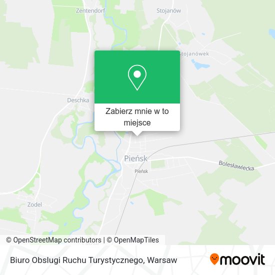 Mapa Biuro Obslugi Ruchu Turystycznego