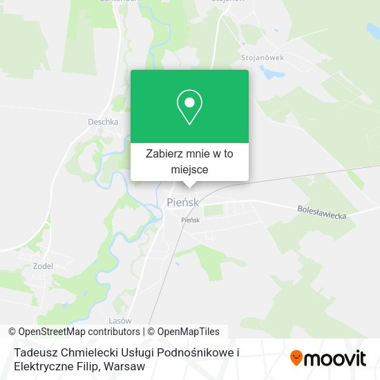 Mapa Tadeusz Chmielecki Usługi Podnośnikowe i Elektryczne Filip