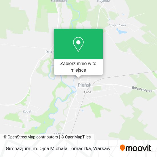 Mapa Gimnazjum im. Ojca Michała Tomaszka