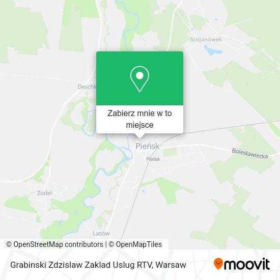 Mapa Grabinski Zdzislaw Zaklad Uslug RTV