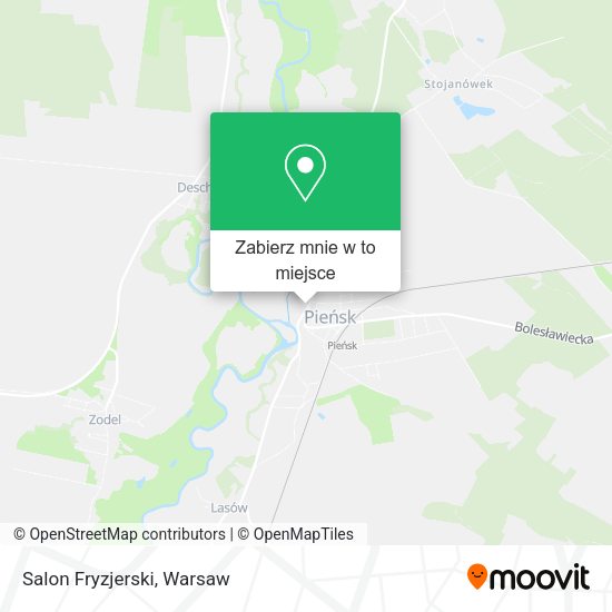 Mapa Salon Fryzjerski