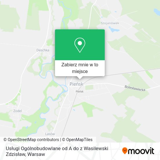 Mapa Usługi Ogólnobudowlane od A do z Wasilewski Zdzisław