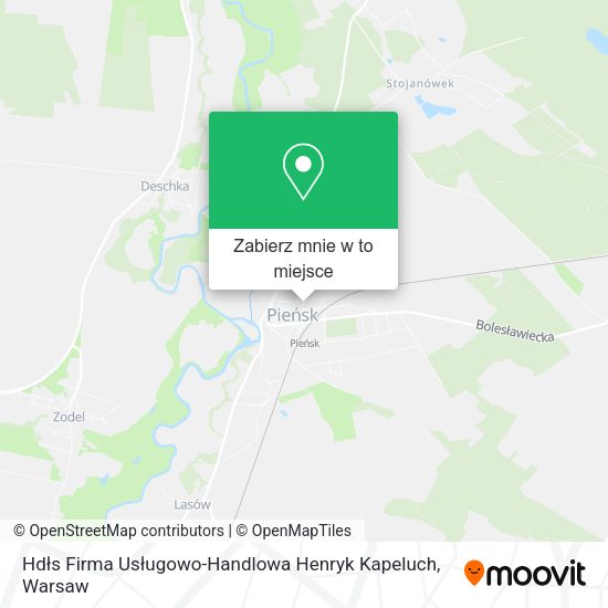 Mapa Hdłs Firma Usługowo-Handlowa Henryk Kapeluch