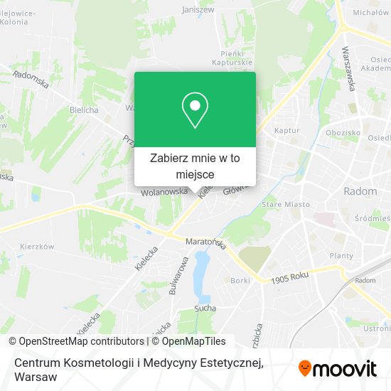 Mapa Centrum Kosmetologii i Medycyny Estetycznej