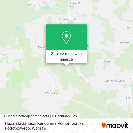 Mapa Huzarski Janusz. Kancelaria Pełnomocnika Podatkowego