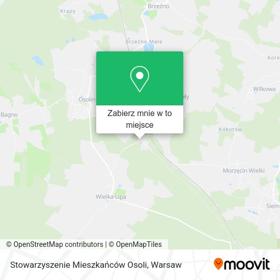 Mapa Stowarzyszenie Mieszkańców Osoli