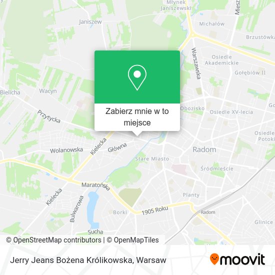 Mapa Jerry Jeans Bożena Królikowska