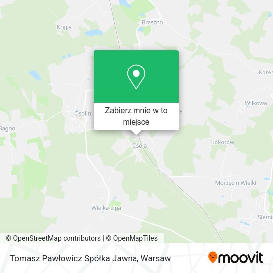 Mapa Tomasz Pawłowicz Spółka Jawna