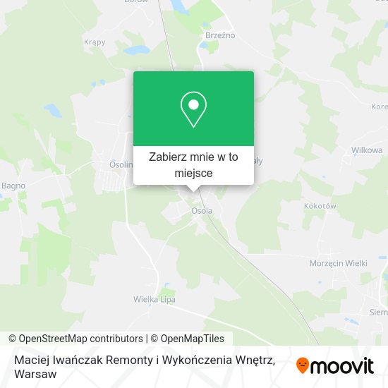 Mapa Maciej Iwańczak Remonty i Wykończenia Wnętrz