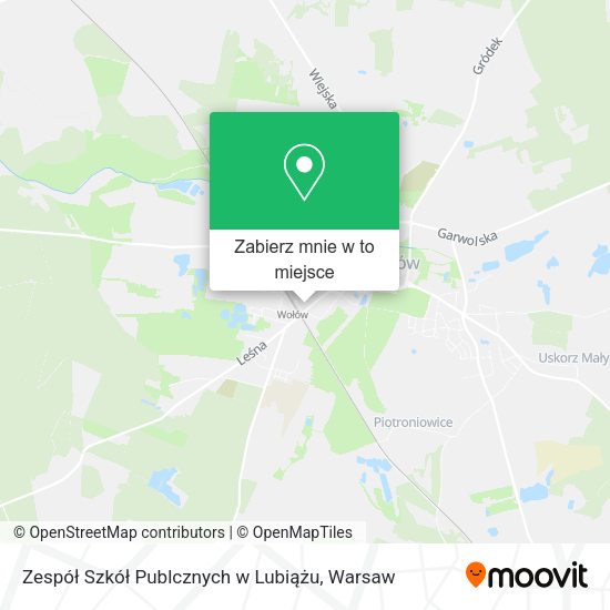 Mapa Zespół Szkół Publcznych w Lubiążu