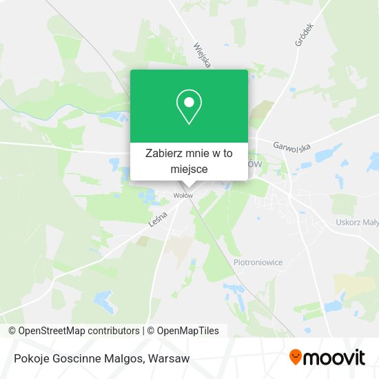 Mapa Pokoje Goscinne Malgos