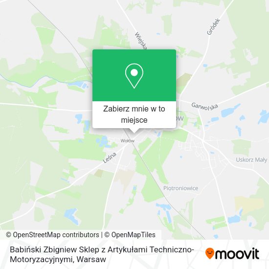 Mapa Babiński Zbigniew Sklep z Artykułami Techniczno-Motoryzacyjnymi