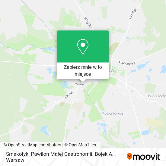 Mapa Smakołyk. Pawilon Małej Gastronomii. Bojek A.