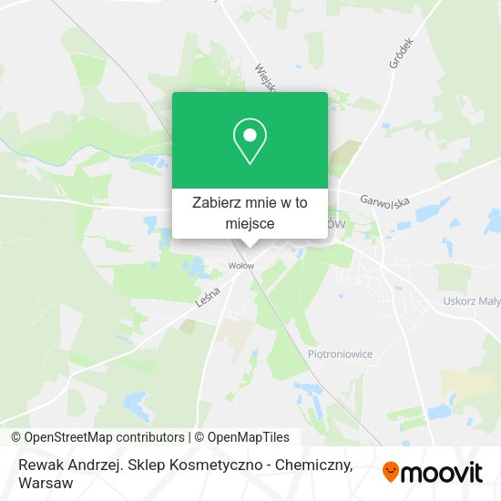 Mapa Rewak Andrzej. Sklep Kosmetyczno - Chemiczny