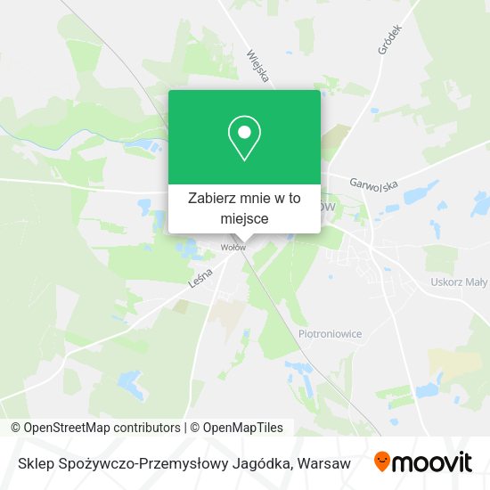 Mapa Sklep Spożywczo-Przemysłowy Jagódka