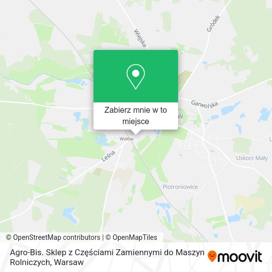 Mapa Agro-Bis. Sklep z Częściami Zamiennymi do Maszyn Rolniczych