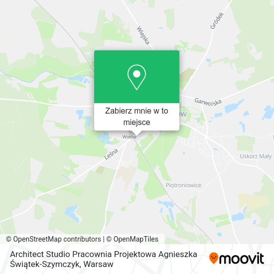 Mapa Architect Studio Pracownia Projektowa Agnieszka Świątek-Szymczyk