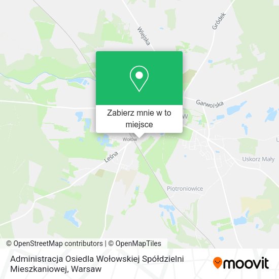 Mapa Administracja Osiedla Wołowskiej Spółdzielni Mieszkaniowej