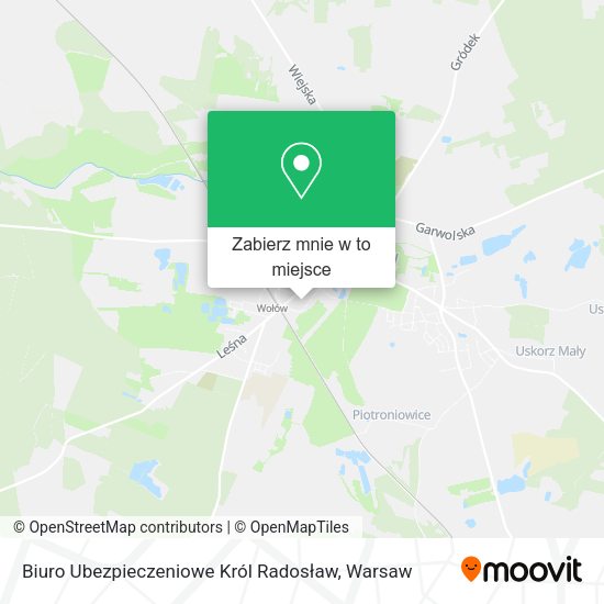 Mapa Biuro Ubezpieczeniowe Król Radosław