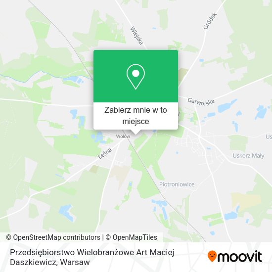 Mapa Przedsiębiorstwo Wielobranżowe Art Maciej Daszkiewicz