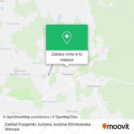 Mapa Zakład Fryzjerski Justyna Justyna Klimkowska