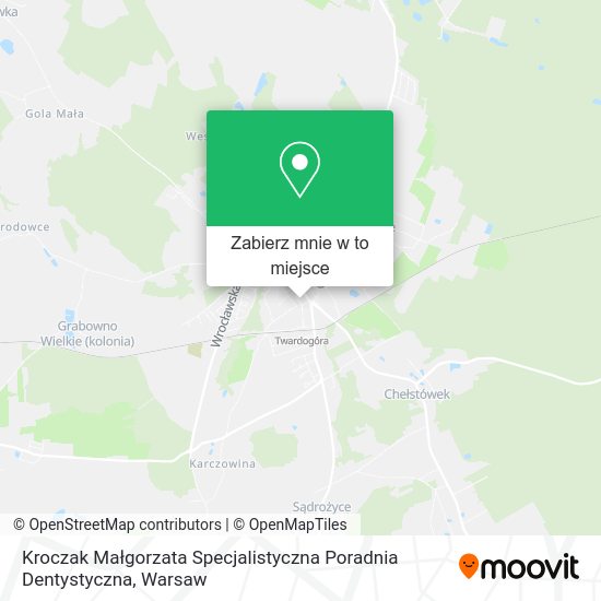 Mapa Kroczak Małgorzata Specjalistyczna Poradnia Dentystyczna