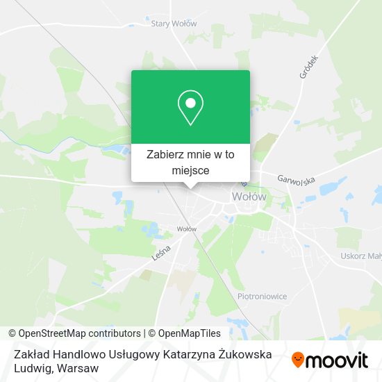 Mapa Zakład Handlowo Usługowy Katarzyna Żukowska Ludwig