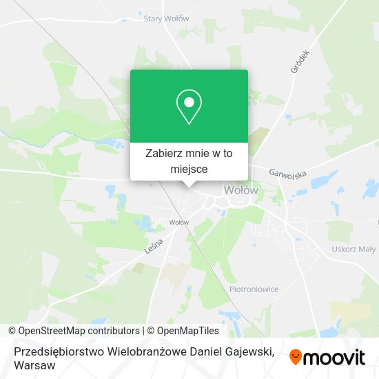 Mapa Przedsiębiorstwo Wielobranżowe Daniel Gajewski