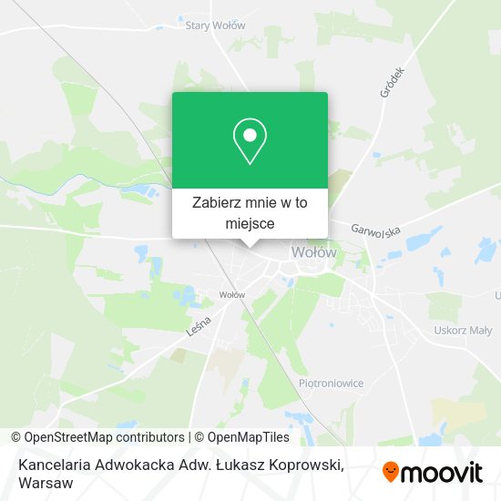 Mapa Kancelaria Adwokacka Adw. Łukasz Koprowski